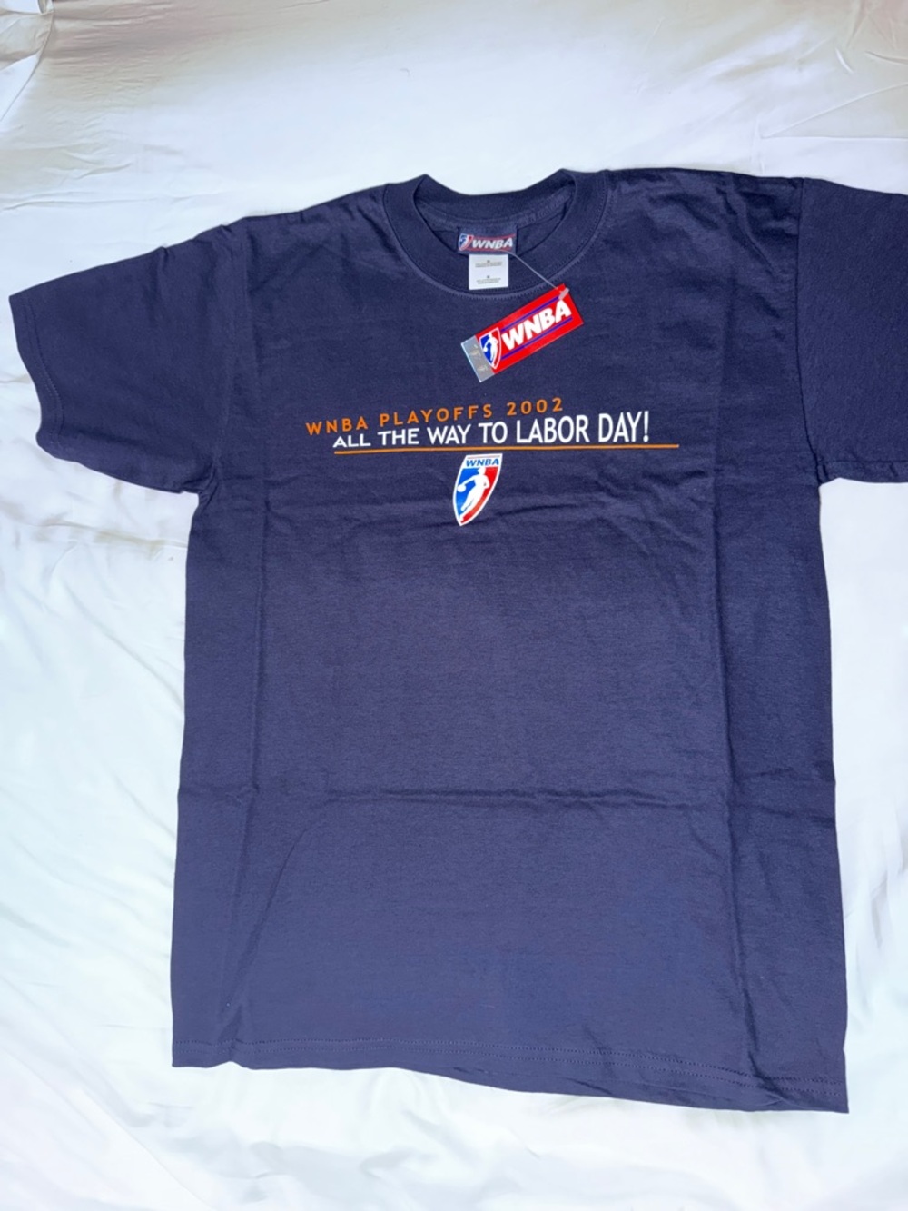 Vintage WNBA Navy Short Sleeve Tee - Labor Day Playoffs 2002
